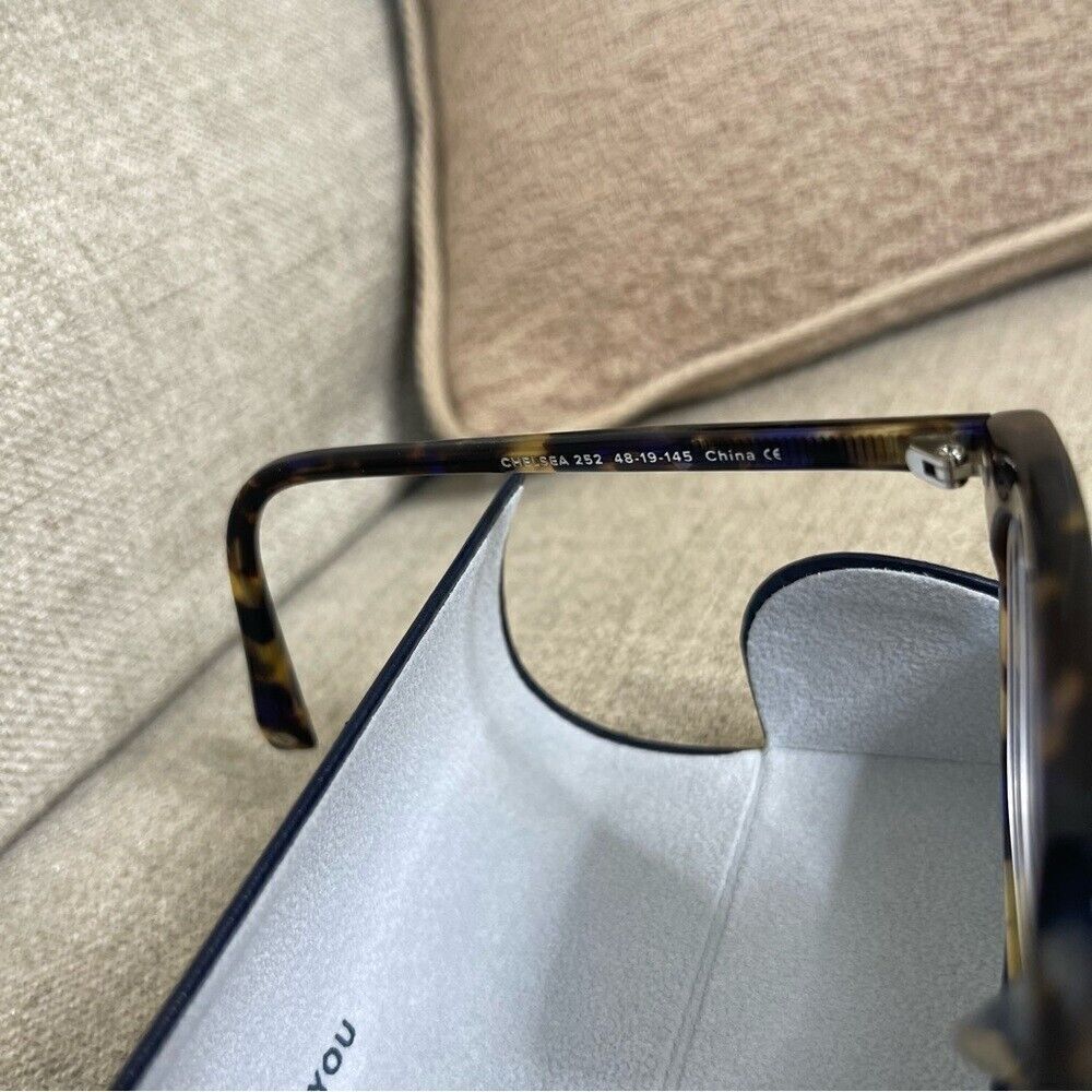 Warby Parker Eyeglasses Tortoise Frames Case Chelsea 252 48-19-145 Eyewear - Picture 5 of 7